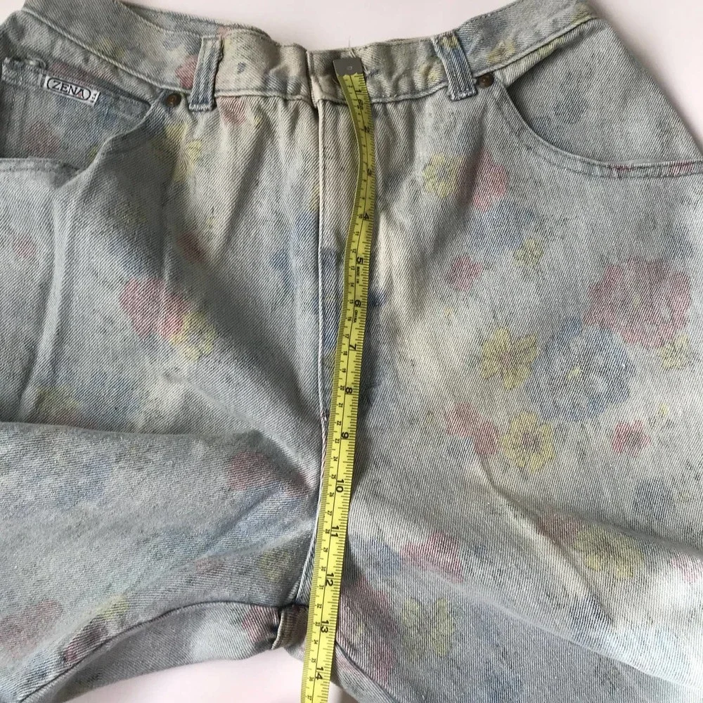 Vintage Cropped Floral high rise jeans - Picture 8 of 8